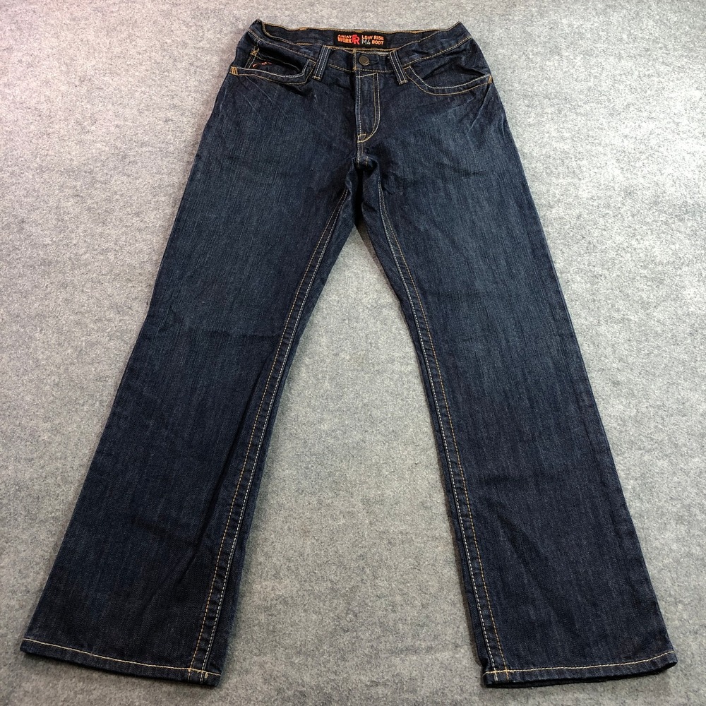Ariat Mens M4 Low Rise Boot Cut FR Jeans 32x32 Blue Flame Resistant Workwear